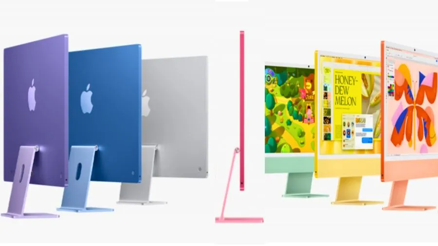 Apple Begins OLED iMac Development, 24-Inch Panel Targeted 1 Apple iMac lineup shown in multiple colors as OLED iMac development targets a future 24-inch display