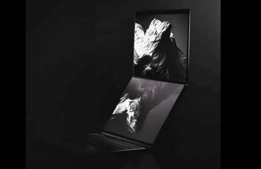 ASUS Teases Next-Gen Zenbook DUO for CES 2026, Reveals Dual-Battery Design 1 Front view of ASUS Zenbook DUO 2026 highlighting the dual-display configuration teased before CES 2026