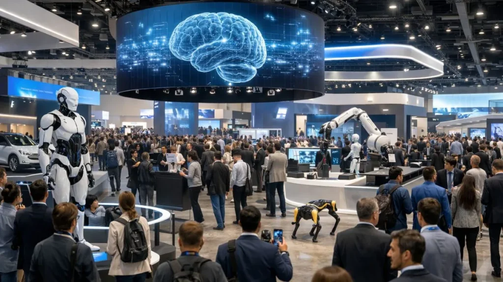 CES 2026 show floor with exhibitors showcasing next-generation consumer technology