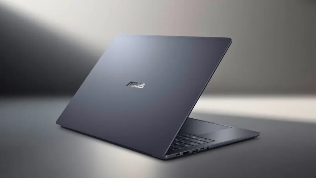 ASUS Launches ExpertBook B3 G2 With Up to 96GB RAM 1 ASUS ExpertBook B3 G2 laptop rear angled view showing slim design and ASUS logo