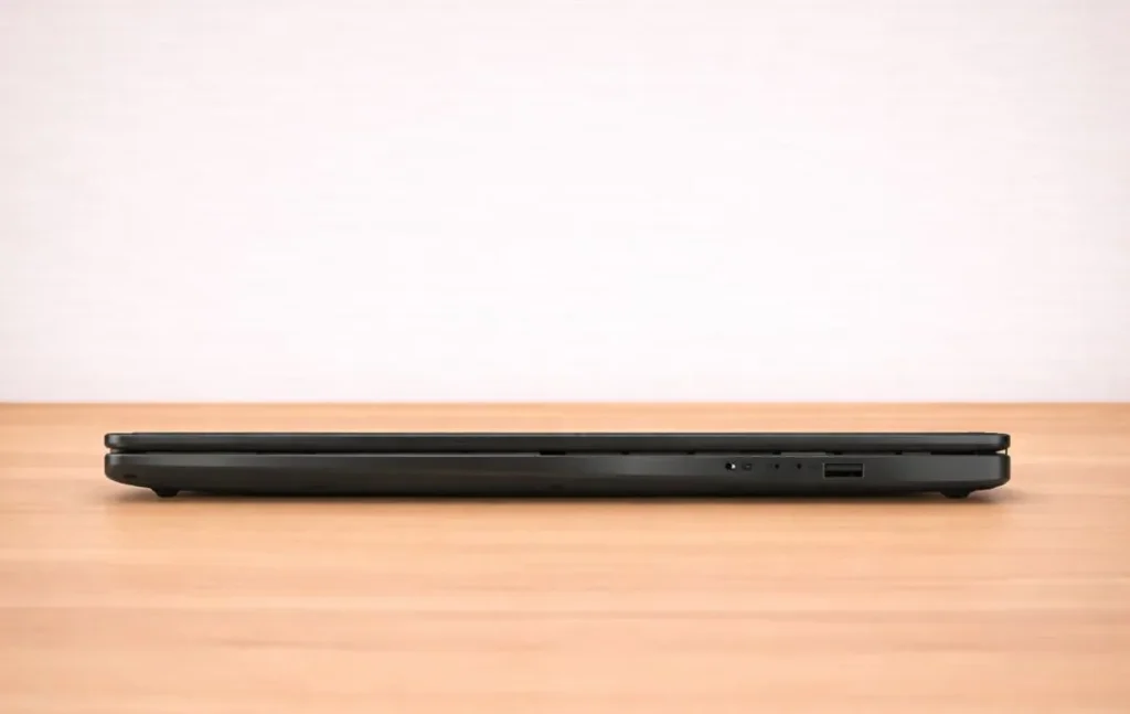 ASUS V16 gaming laptop right side ports layout