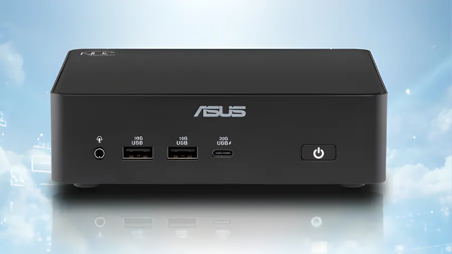 ASUS Windows 365 Cloud PC device front view with ports