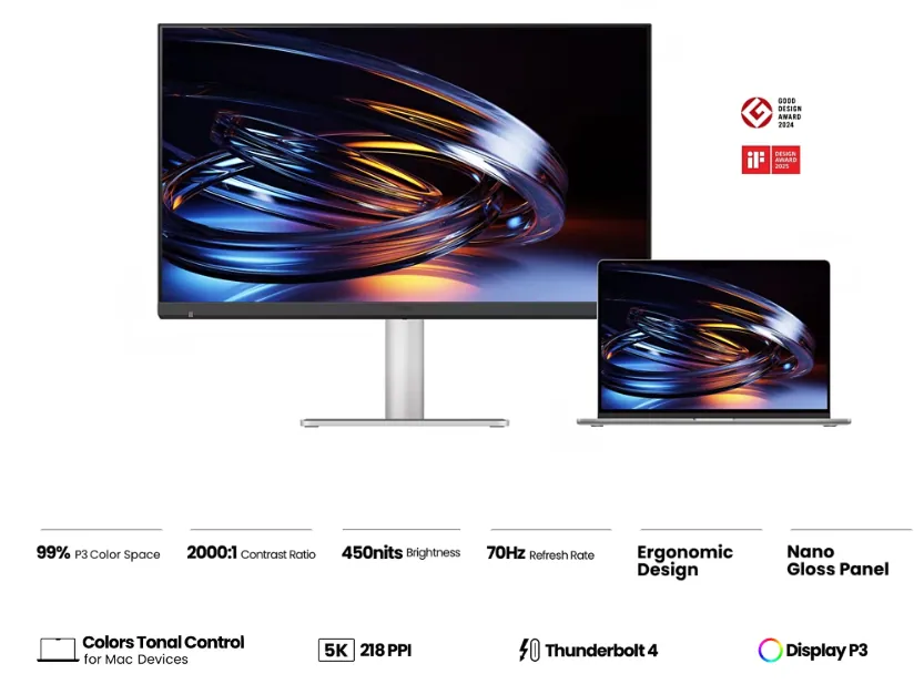 BenQ MA270S 27-inch 4K 120Hz monitor with 99% P3 color and Nano Gloss panel