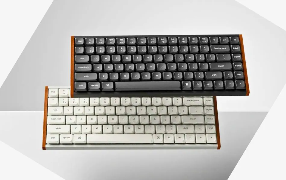 Keychron K3 HE and K3 Ultra keyboards with black and white low-profile keycaps