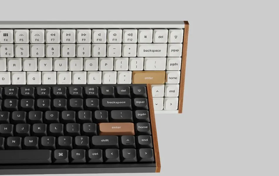 Close-up of Keychron K3 HE and K3 Ultra low-profile keyboard keys