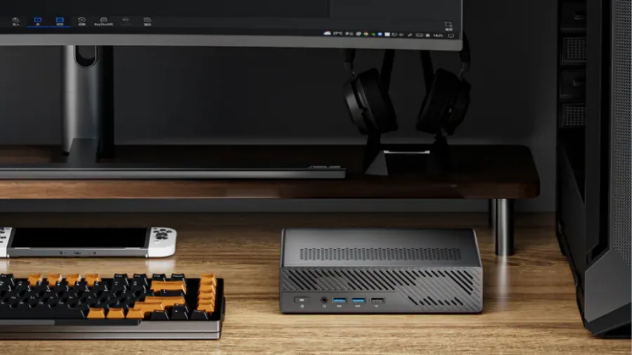 Minisforum MS-A2 Brings Ryzen 9 9955HX and Dual 10GbE to 1.78L Workstation 1 Minisforum MS-A2 mini workstation placed on desk setup