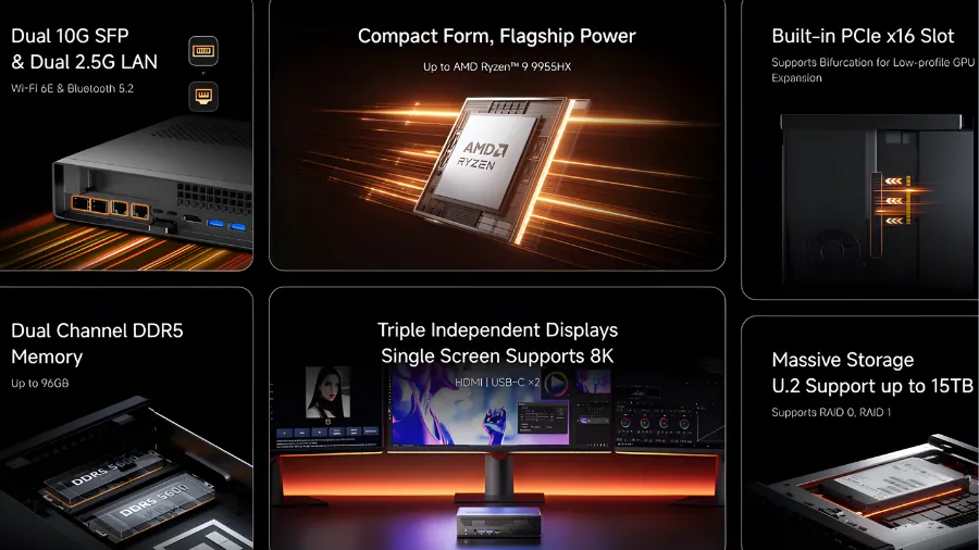 Minisforum MS-A2 Brings Ryzen 9 9955HX and Dual 10GbE to 1.78L Workstation 2 Minisforum MS-A2 mini workstation with Zen 5 CPU and dual 10G LAN features