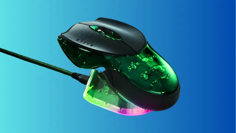Top view of the Razer Boomslang 20th Anniversary gaming mouse