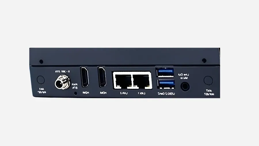 AAEON Intelli TWL01 Edge industrial PC rear panel with LAN USB and HDMI ports