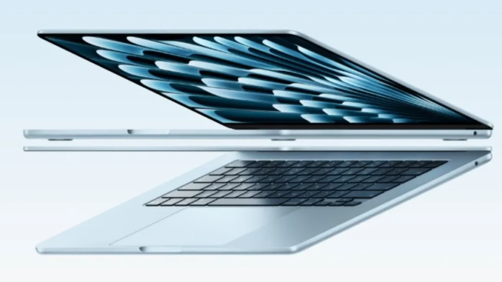 Apple MacBook Air M5 Launches With 512GB Storage, Wi-Fi 7, Starts at $1,099 1 Apple MacBook Air M5 thin chassis design from side angle