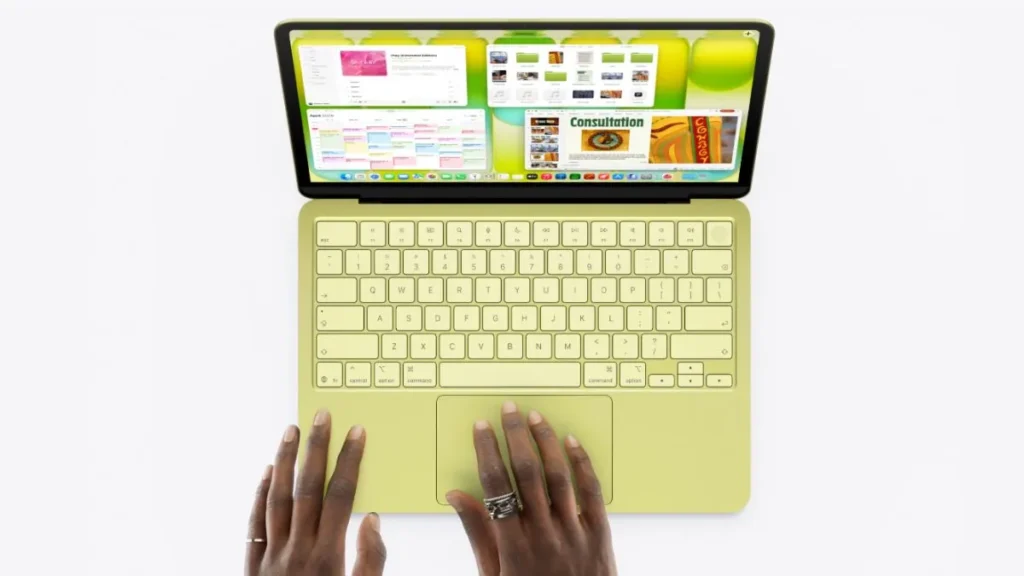 Apple MacBook Neo Launches With A18 Pro Chip, Starts at $599 5 Top view of Apple MacBook Neo keyboard and trackpad design