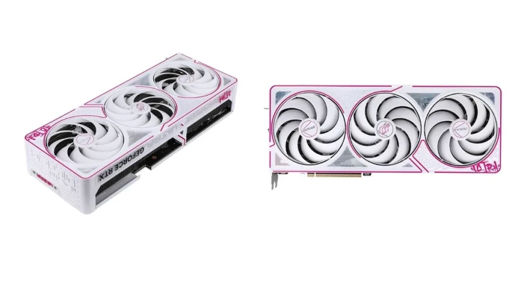 Colorful GeForce RTX 5070 Ti iGame Ultra W graphics card with white and pink triple fan design