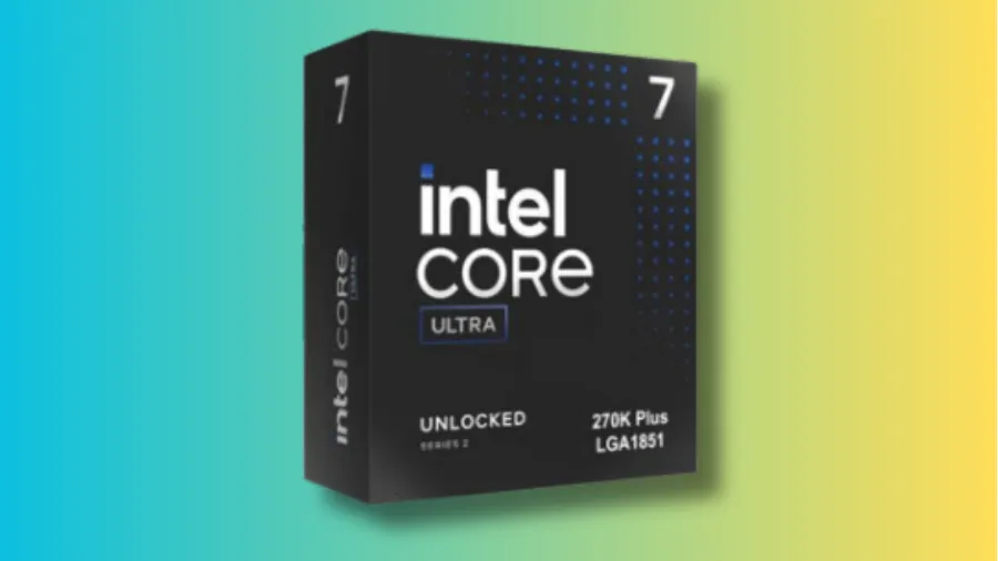 Intel Core Ultra 7 270K Plus desktop processor box