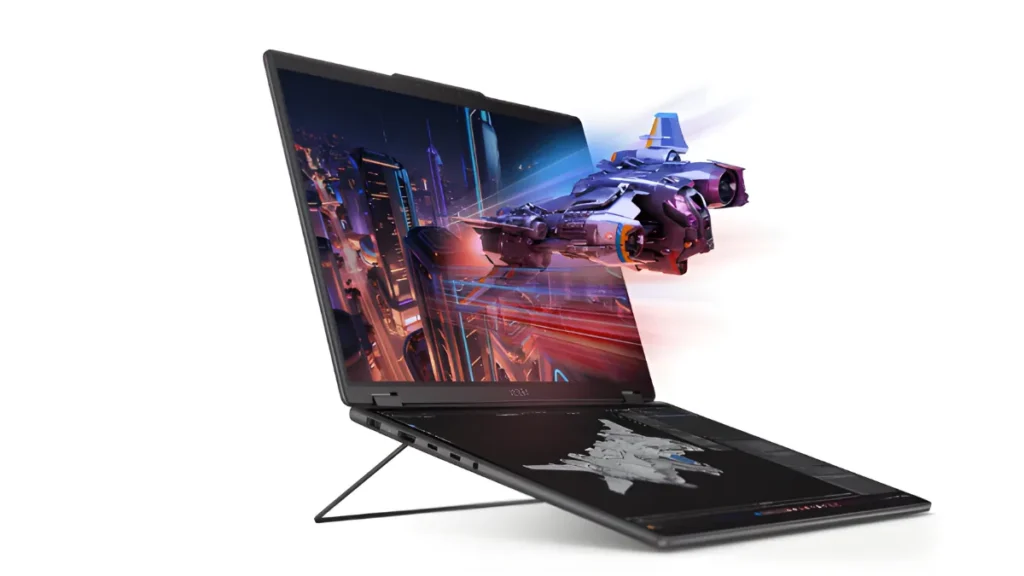 Lenovo Yoga Book Pro 3D concept showing floating 3D visual effect