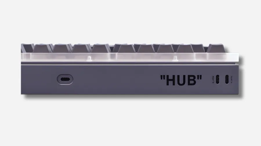Lenovo Yoga Creative Keyboard With USB-C Hub Debuts 1 Lenovo Yoga Creative Keyboard side view showing USB-C hub ports