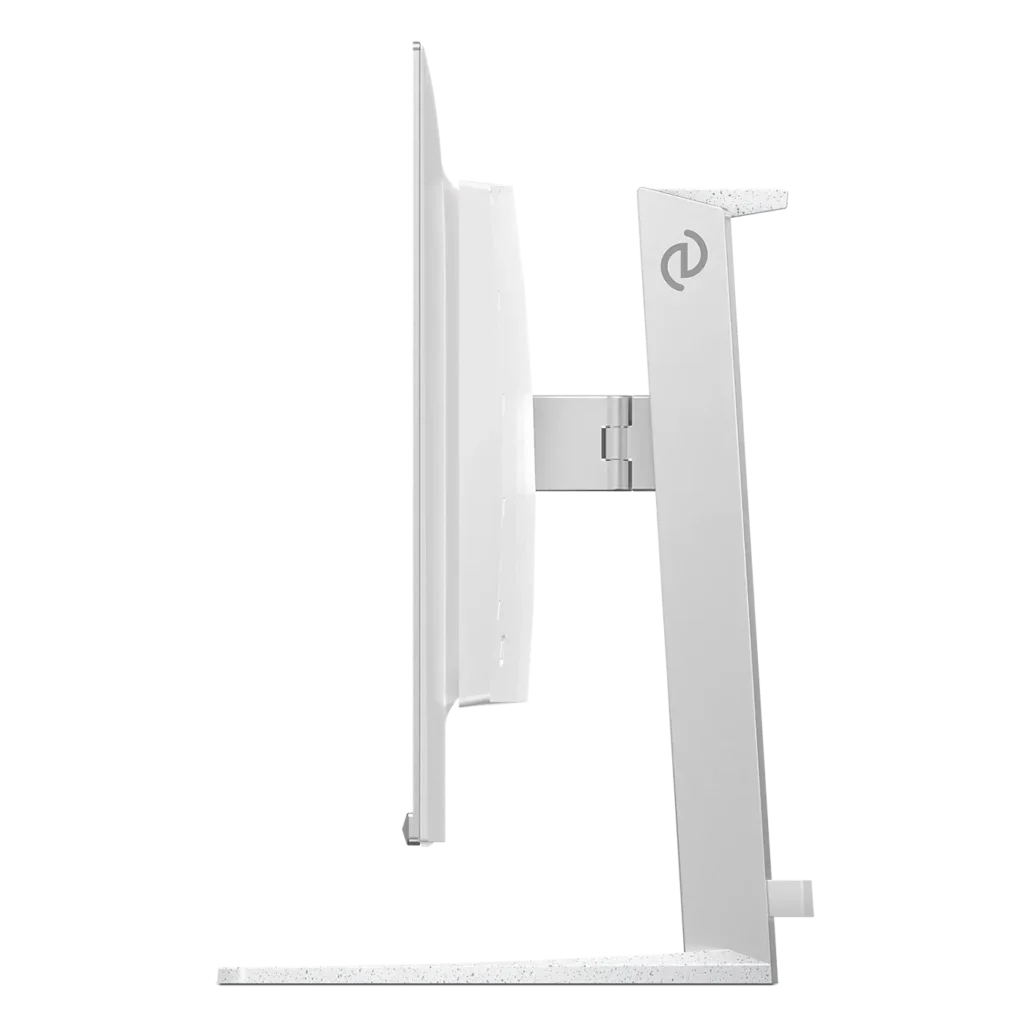 Philips Evnia 32M2N8900X 4K 240Hz OLED Monitor Listed 4 Side view of Philips Evnia monitor showing slim panel and adjustable stand