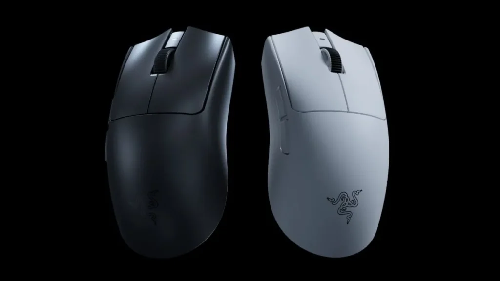 Razer Viper V4 Pro lightweight gaming mouse with 8000Hz polling in black and white