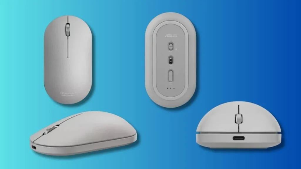 ASUS ZenMouse MD202 Wireless Mouse Announced With 7-Month Battery 2 ASUS ZenMouse MD202 bottom view showing sensor and switches