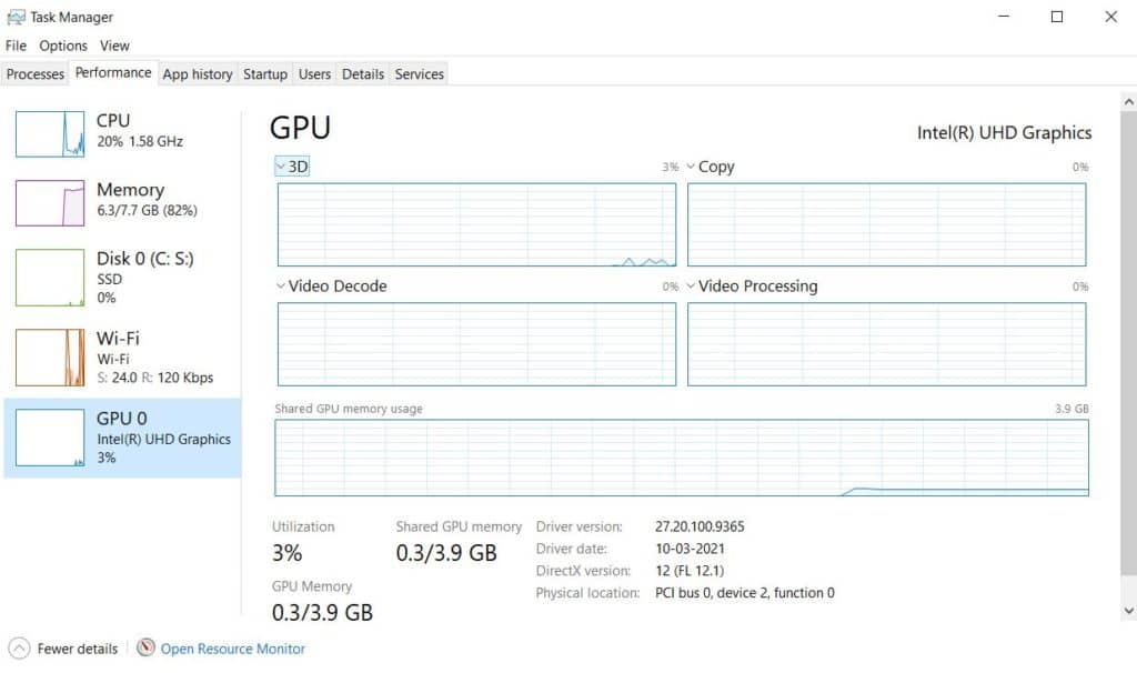 How to check graphics card of a laptop