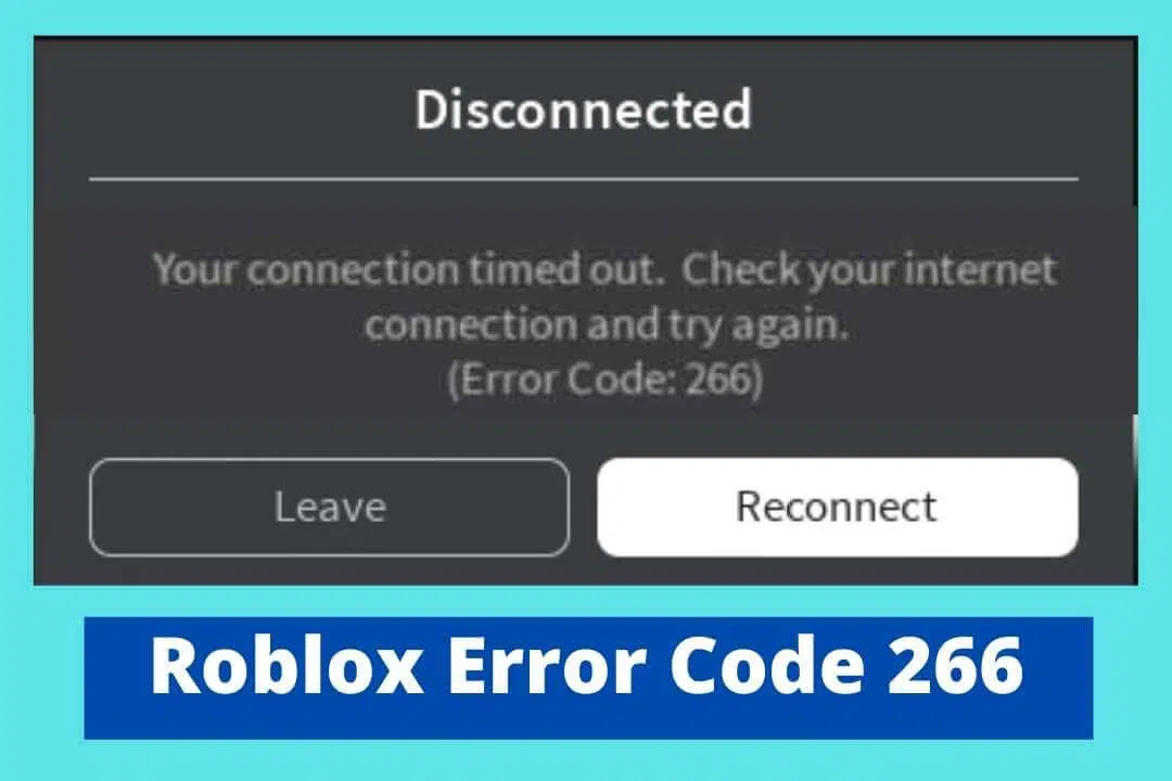 Error Code 266 Roblox