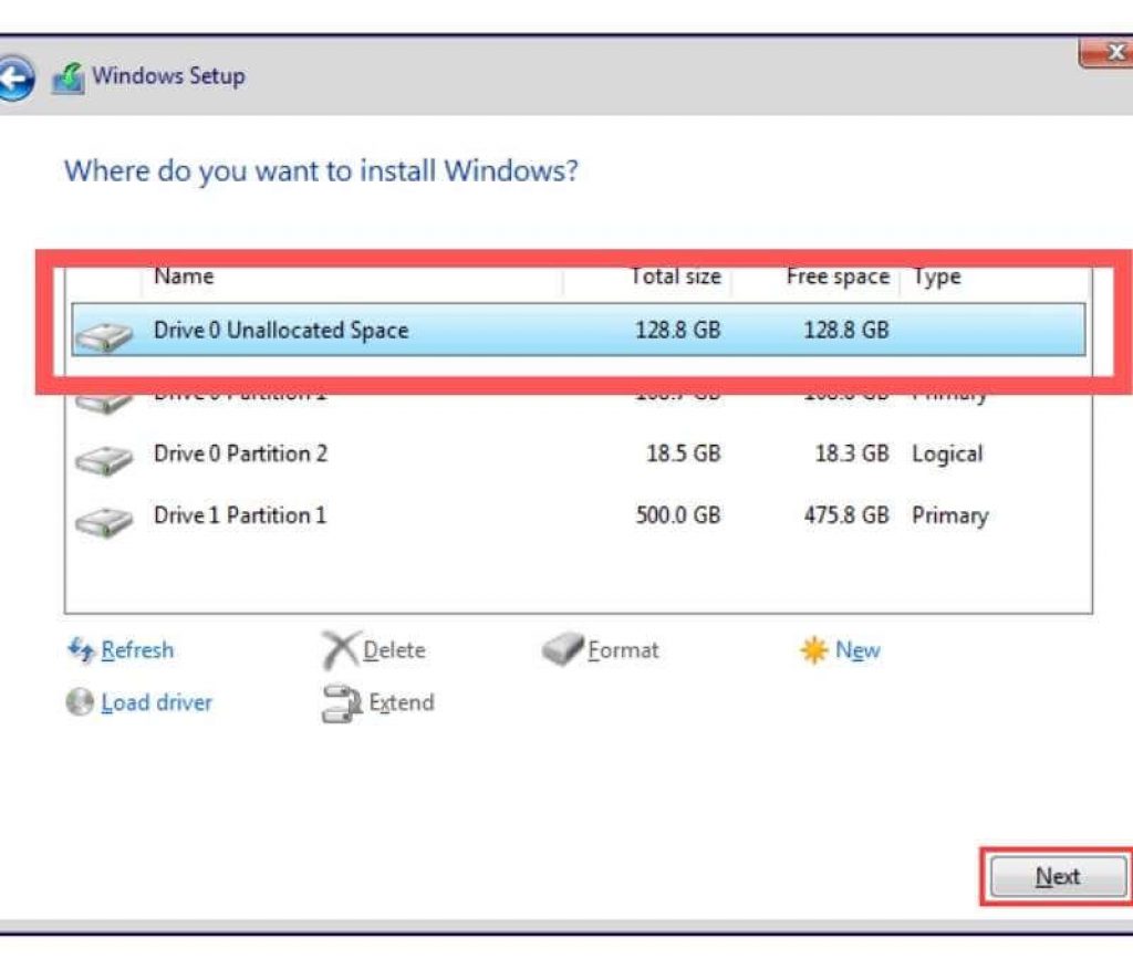 Windows 11 partition create