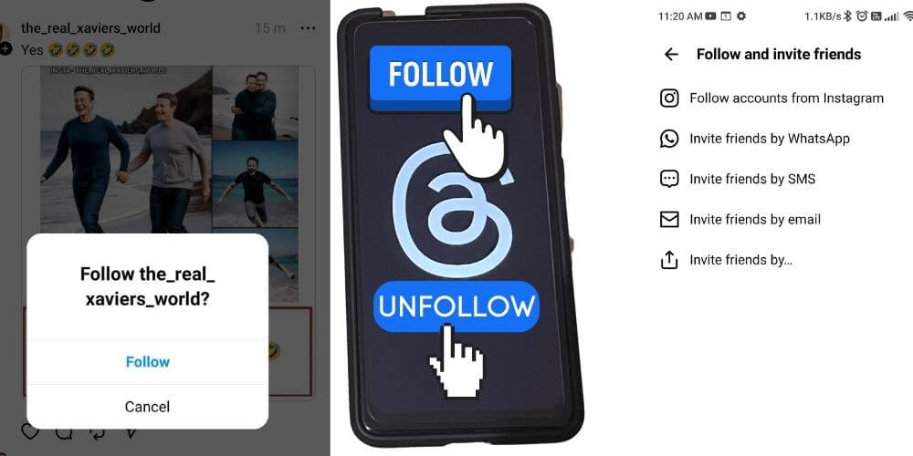 How to Follow or Unfollow someone on Threads