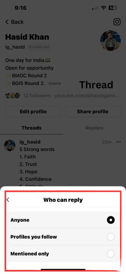 Post a thread on iPhone (1)