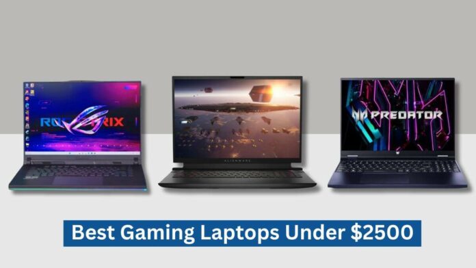 Best Gaming Laptops Under 2500