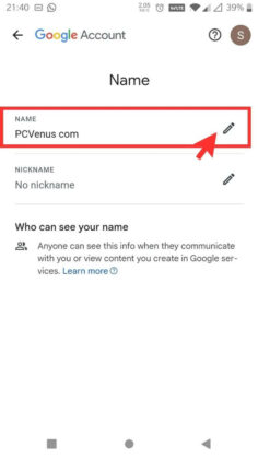CHANGE YOUR GMAIL NAME visual data 4