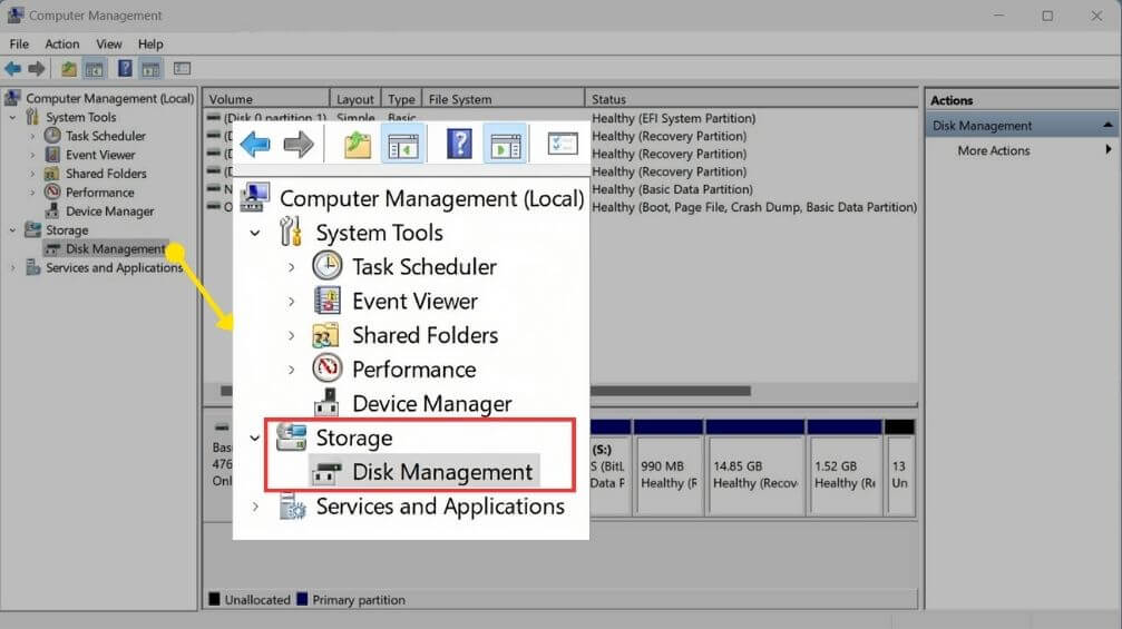 Storage Disk Management