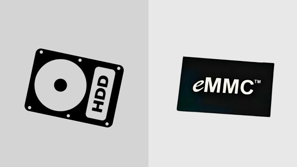 eMMC vs HDDs