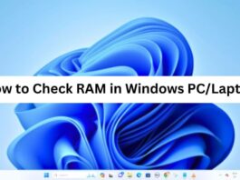 How to Check RAM in Windows