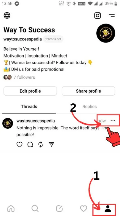 Post or delete a thread on android (1)