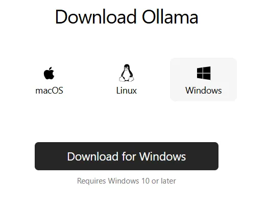 Ollama Download for Windows