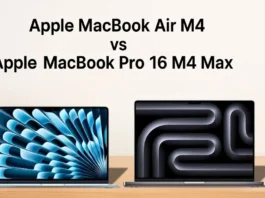 MacBook Air M4 vs MacBook Pro 16