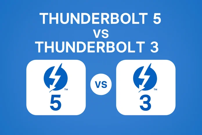 Thunderbolt 5 vs Thunderbolt 3