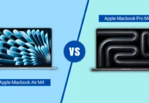 Apple MacBook Air M4 vs MacBook Pro M4 – Full Comparison MacBook Air M4 vs MacBook Pro M4