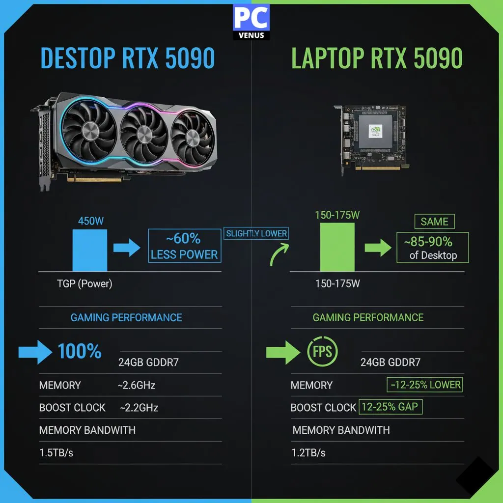 RTX 5090 Laptop vs Desktop Performance