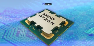 AMD Ryzen 5 7500X3D with 96MB Cache and 4.55GHz Boost Appears on Geekbench: Budget Zen 4 X3D CPU Coming Soon AMD Ryzen processor close-up showcasing Zen 4 architecture and design on circuit board background.