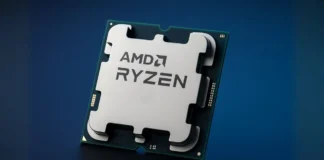 AMD Ryzen 7 9700X3D Scores 47,000 Points in PassMark Benchmark Close-up of AMD Ryzen desktop CPU placed on a motherboard.