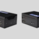 AAEON UP Xtreme ARL Edge mini PC shown in an industrial factory setup.