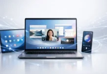 Google Aluminium OS: Release Date, Features, Supported Devices, and Everything Known So Far Google Aluminium OS ecosystem showing seamless connectivity across laptop, tablet, and smartphone