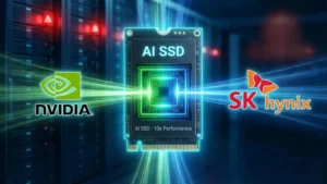 NVIDIA and SK hynix Begin Joint Development of AI-Focused SSDs 1 NVIDIA and SK hynix AI SSD concept showing integrated storage and AI compute acceleration