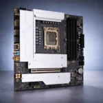 ONDA Z790 WiFi B4 motherboard featuring Intel LGA1700 socket, DDR4 memory slots, and silver heatsinks on a black PCB