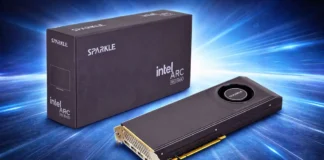Sparkle Confirms Intel Arc Pro B60 GPUs Are Now Shipping Sparkle Intel Arc Pro B60 graphics card shown with retail packaging
