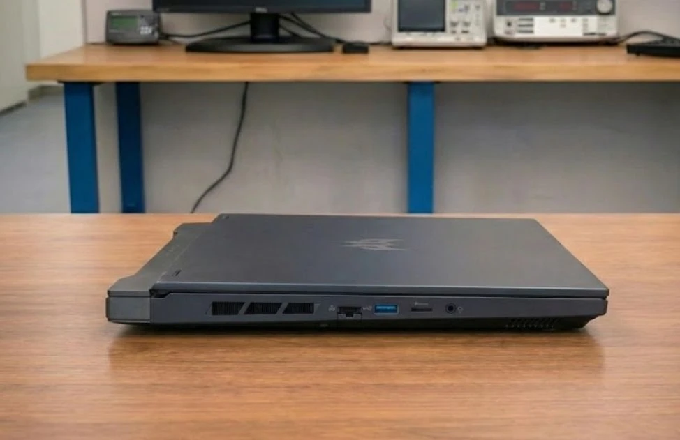 Left side view of Acer Predator Helios Neo 16S AI showing additional ports and airflow vents