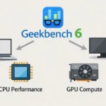 What Is Geekbench 6 in PC or Laptop? How It Works Explained 2 Geekbench 6 overview showing CPU performance and GPU compute benchmarks for PCs and laptops.