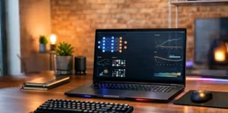 Best Laptops for Deep Learning, ML, and AI (2026): Tested for Real Workloads high performance laptop running AI and machine learning workloads with data visualization charts on screen