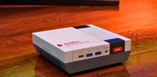 ACEMAGIC Retro X5 Mini PC Launches With Ryzen AI 9 HX 370 at $940 ACEMAGIC Retro X5 Mini PC showing front panel with Type-C, USB ports, audio jack, and power button