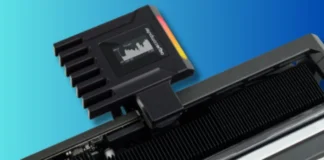 Aqua Computer Launches Ampinel GPU Power Guard for 12V-2×6 Connectors Aqua Computer AMPINEL 12V-2x6 graphics card power management type B installed on GPU power connector
